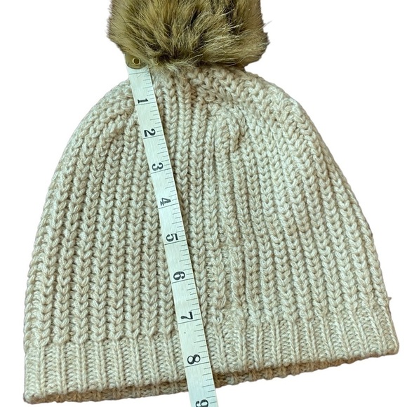 Sole Society Pom Knit Beanie Hat Women's O/S - Picture 3 of 5